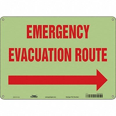 J9665 Safety Sign 10 in x 14 in Polyethylene