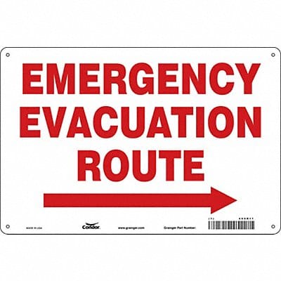 J9665 Safety Sign 24 in x 36 in Polyethylene