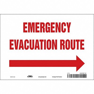 J9665 Safety Sign 7 in x 10 in Vinyl