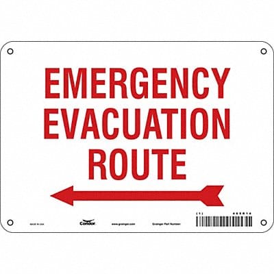 Safety Sign 7 in x 10 in Aluminum