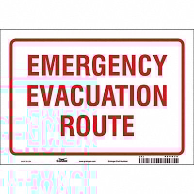 Safety Sign 7 in x 10 in Vinyl