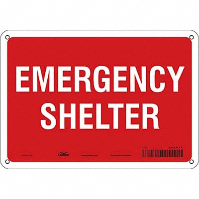 Safety Sign 7 in x 10 in Aluminum