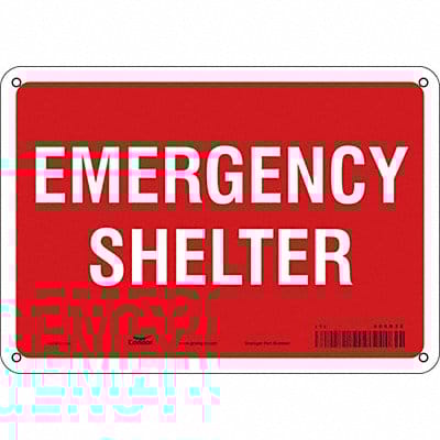 Safety Sign 7 in x 10 in Polyethylene