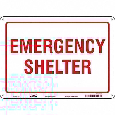 Safety Sign 10 in x 14 in Polyethylene