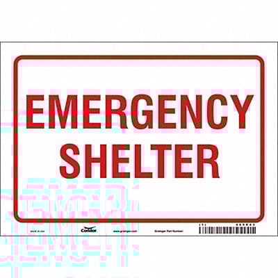 Safety Sign 7 in x 10 in Vinyl