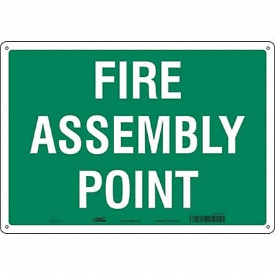 Safety Sign 14 in x 20 in Aluminum