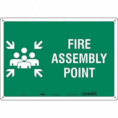 Safety Sign 14 in x 20 in Aluminum