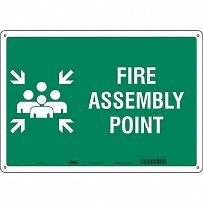 Safety Sign 14 in x 20 in Polyethylene