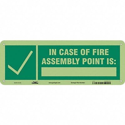 Safety Sign 5 in x 14 in Polyethylene
