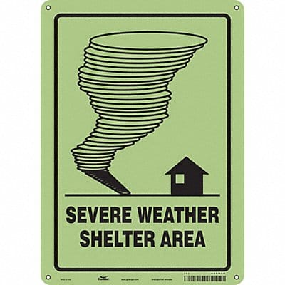 Safety Sign 14 in x 10 in Polyethylene