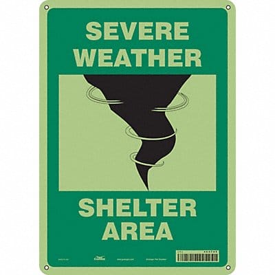 Safety Sign 14 in x 10 in Polyethylene