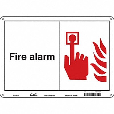 Safety Sign 10 in x 14 in Polyethylene