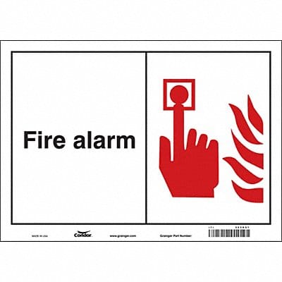 Safety Sign 10 in x 14 in Vinyl