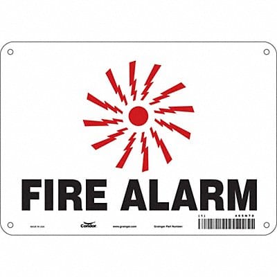 Safety Sign 7 in x 10 in Aluminum