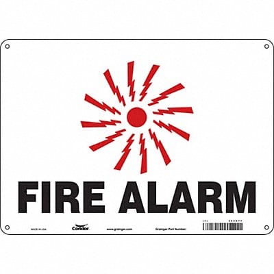 Safety Sign 10 in x 14 in Polyethylene