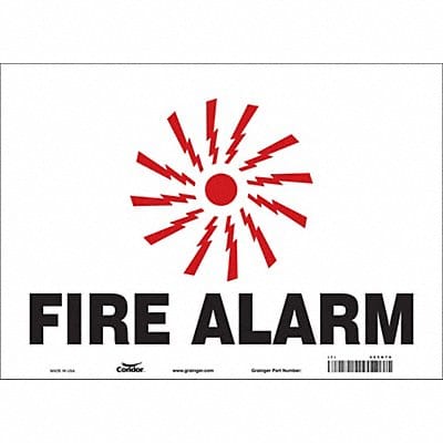 Safety Sign 10 in x 14 in Vinyl