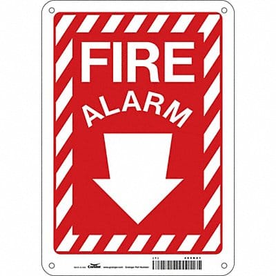Safety Sign 10 in x 7 in Aluminum