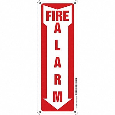 Safety Sign 14 in x 5 in Aluminum