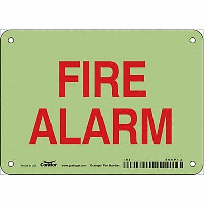 Safety Sign 5 in x 7 in Polyethylene