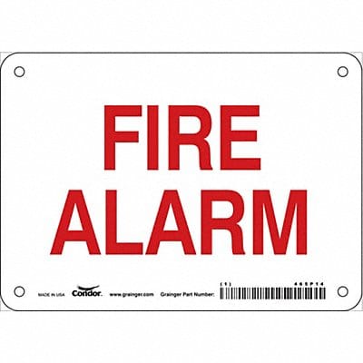 Safety Sign 5 in x 7 in Polyethylene