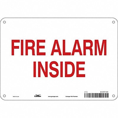 Safety Sign 7 in x 10 in Aluminum