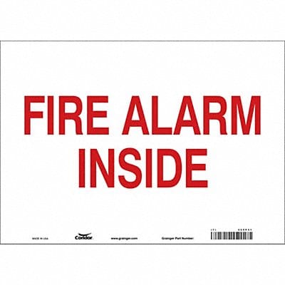 Safety Sign 10 in x 14 in Vinyl