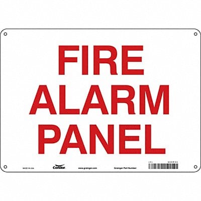 Safety Sign 10 in x 14 in Aluminum