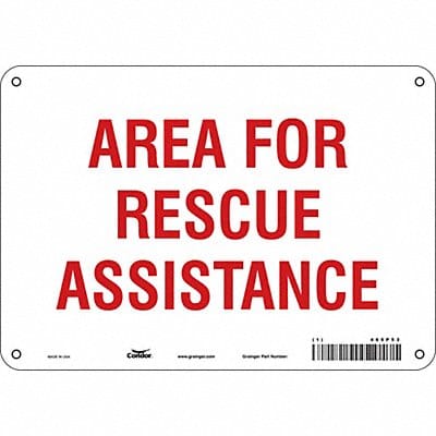 Safety Sign 7 in x 10 in Aluminum