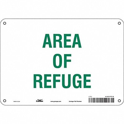 Safety Sign 7 in x 10 in Aluminum