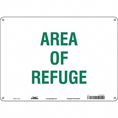 Safety Sign 10 in x 14 in Polyethylene