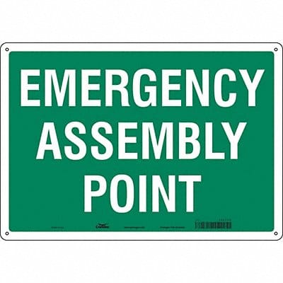 Safety Sign 14 in x 20 in Aluminum