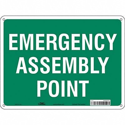 Safety Sign 18 in x 24 in Aluminum