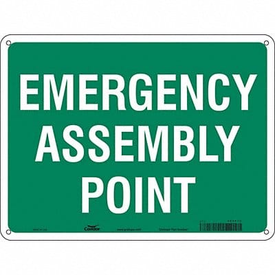 Safety Sign 18 in x 24 in Polyethylene