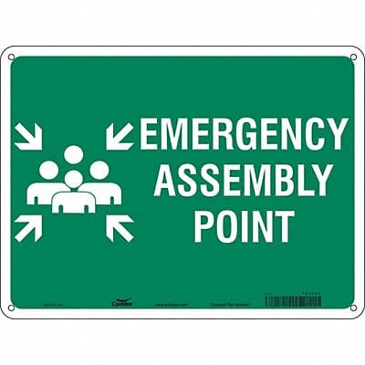 Safety Sign 18 in x 24 in Polyethylene
