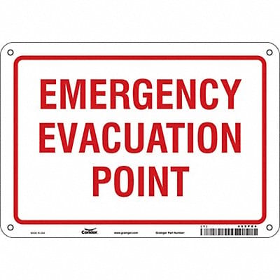Safety Sign 7 in x 10 in Aluminum