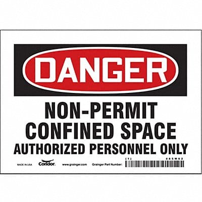 Safety Sign 5 inx7 in Vinyl