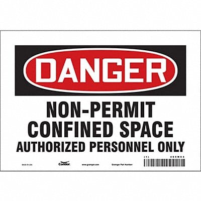 Safety Sign 7 inx10 in Vinyl