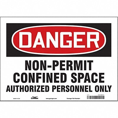 Safety Sign 10 inx14 in Vinyl