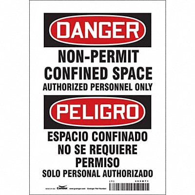 Safety Sign 10 inx7 in Vinyl