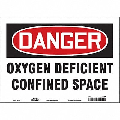 Safety Sign 10 inx14 in Vinyl