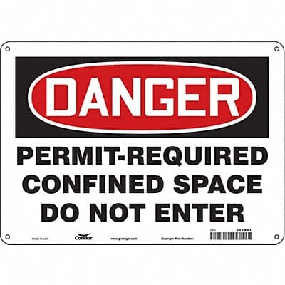 J6941 Safety Sign 10 inx14 in Aluminum
