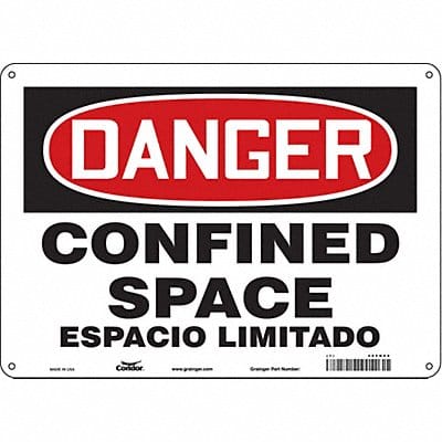 Safety Sign 10 inx14 in Aluminum