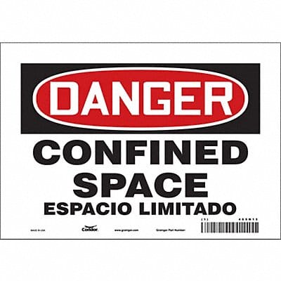 Safety Sign 7 inx10 in Vinyl