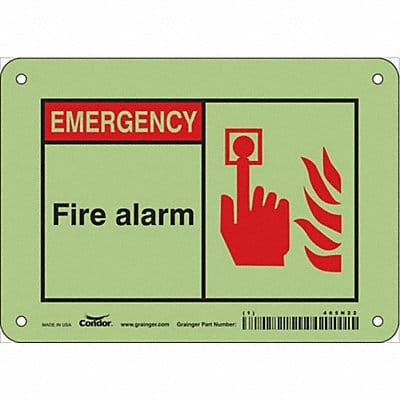 Safety Sign 5 in x 7 in Polyethylene