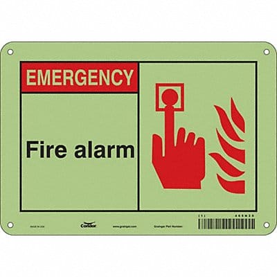 Safety Sign 7 in x 10 in Aluminum