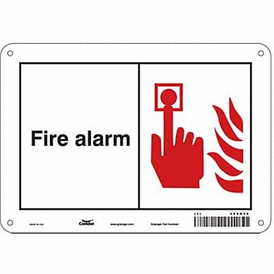 Safety Sign 7 in x 10 in Aluminum