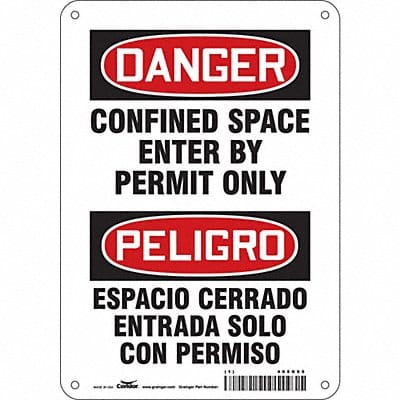 J6917 Safety Sign 10 inx7 in Polyethylene