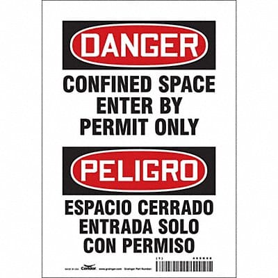 J6917 Safety Sign 10 inx7 in Vinyl