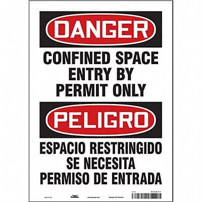 Safety Sign 14 inx10 in Vinyl