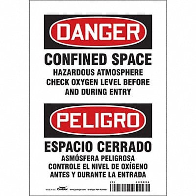 Safety Sign 10 in x 7 in Vinyl